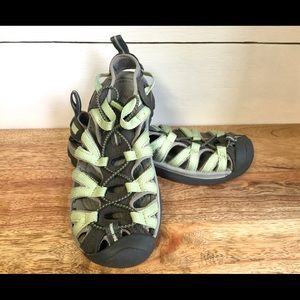 Keen Whisper Women’s Sandals in Mint Green & Gray